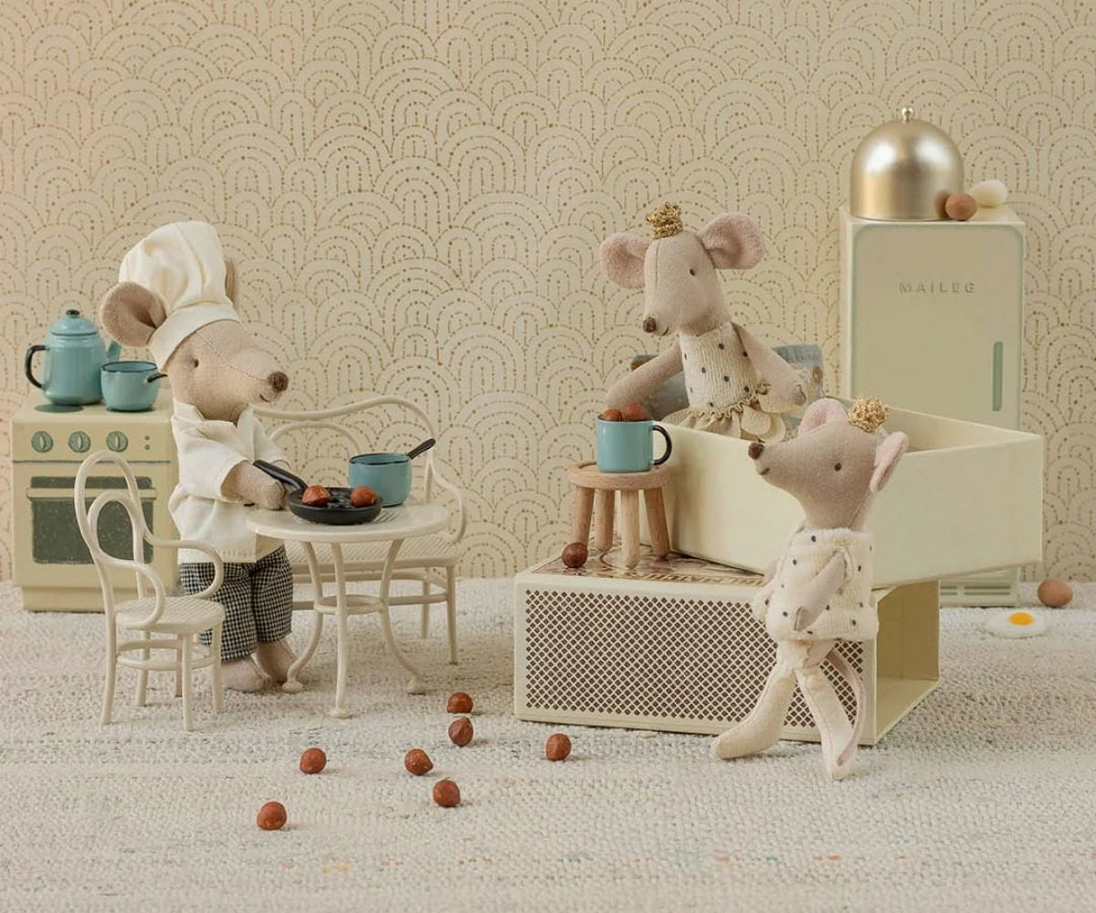 Maileg Small Mouse Cafe Set - Off White