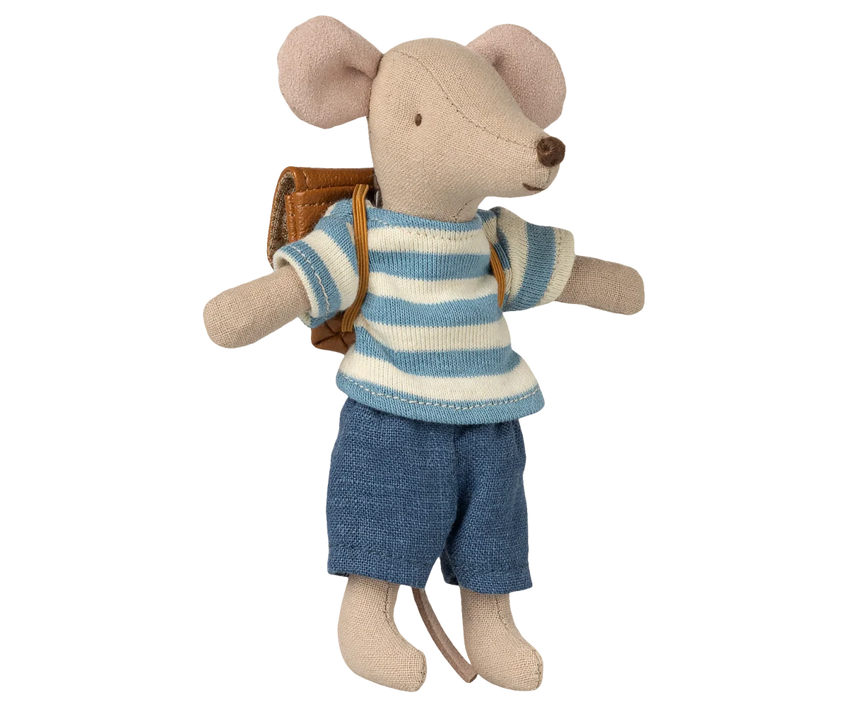 Maileg Clothes and Bag - Big Brother Mouse/Brown
