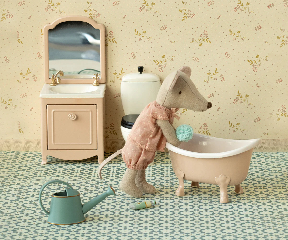 Maileg Big Sister Mouse in Matchbox - Pink Polka Dot