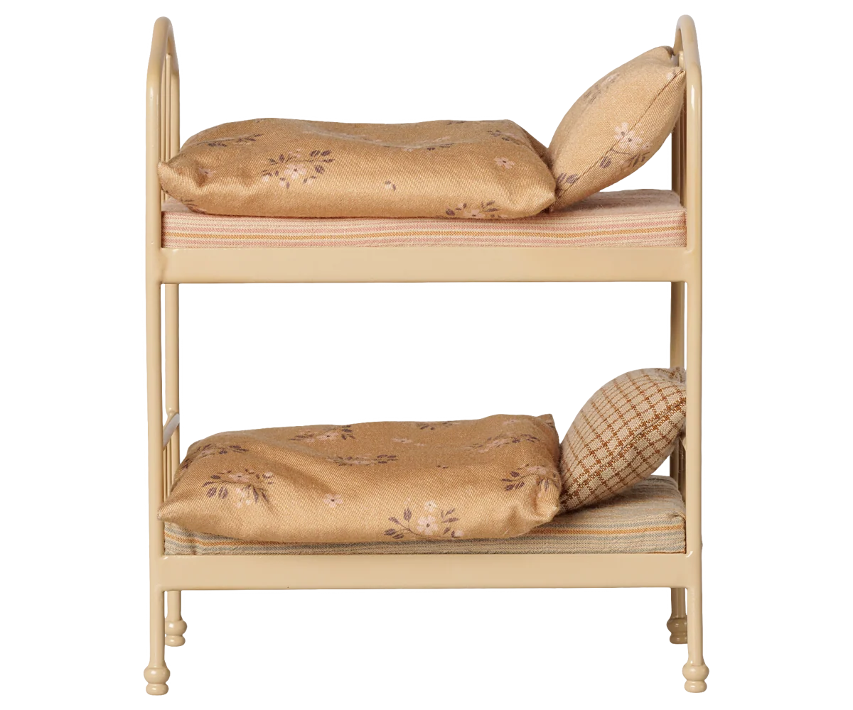 Maileg Mouse Bunk Bed - Wheat