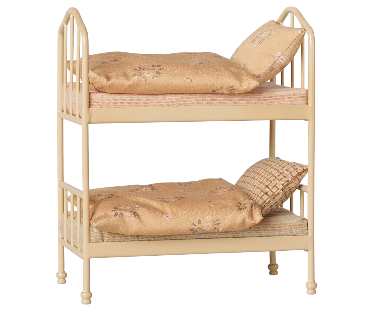 Maileg Mouse Bunk Bed - Wheat