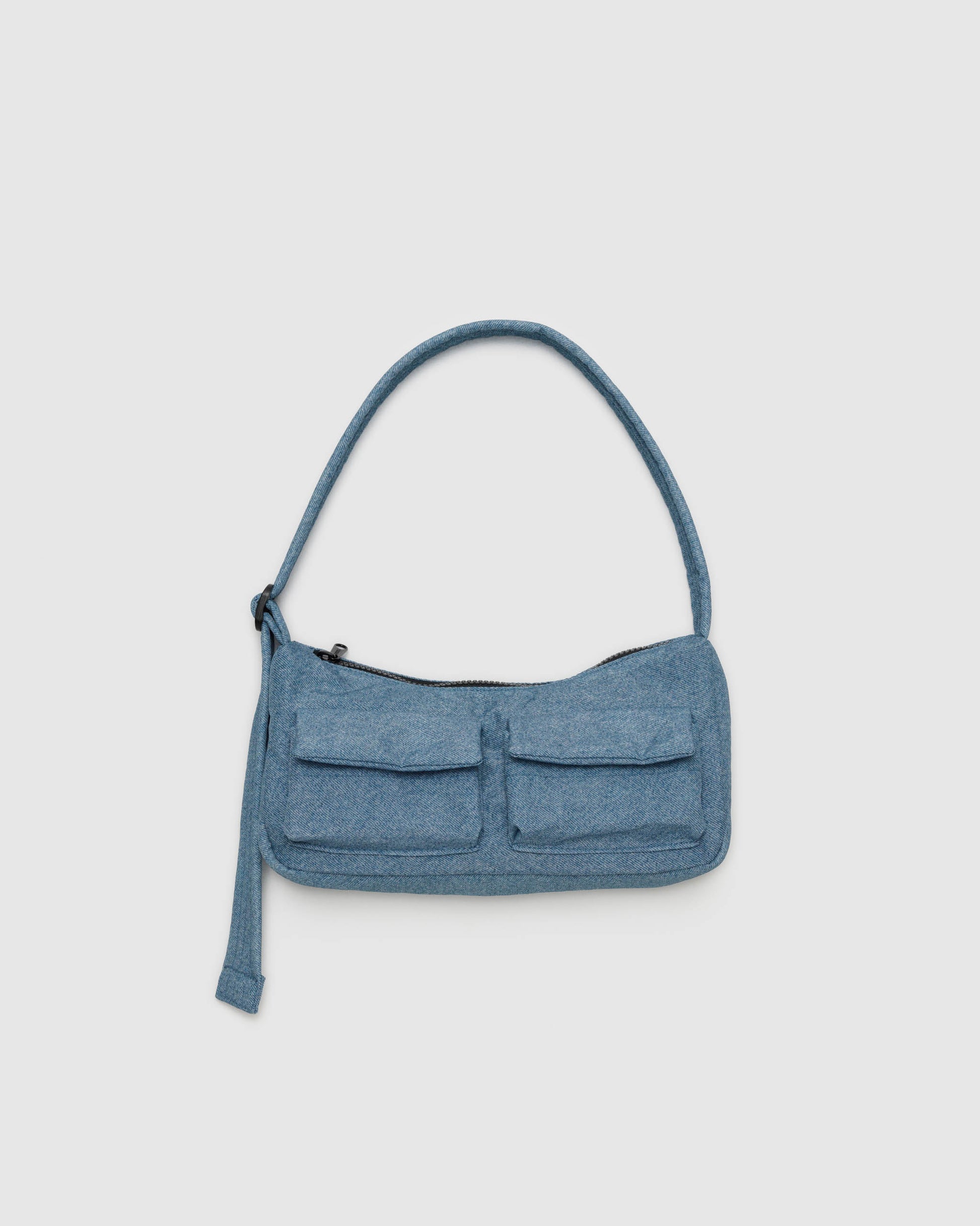 BAGGU cargo shoulder bag digital denim