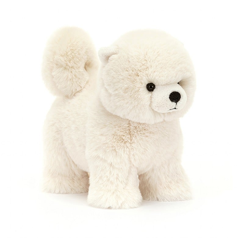 jellycat white pomeranian soft toy