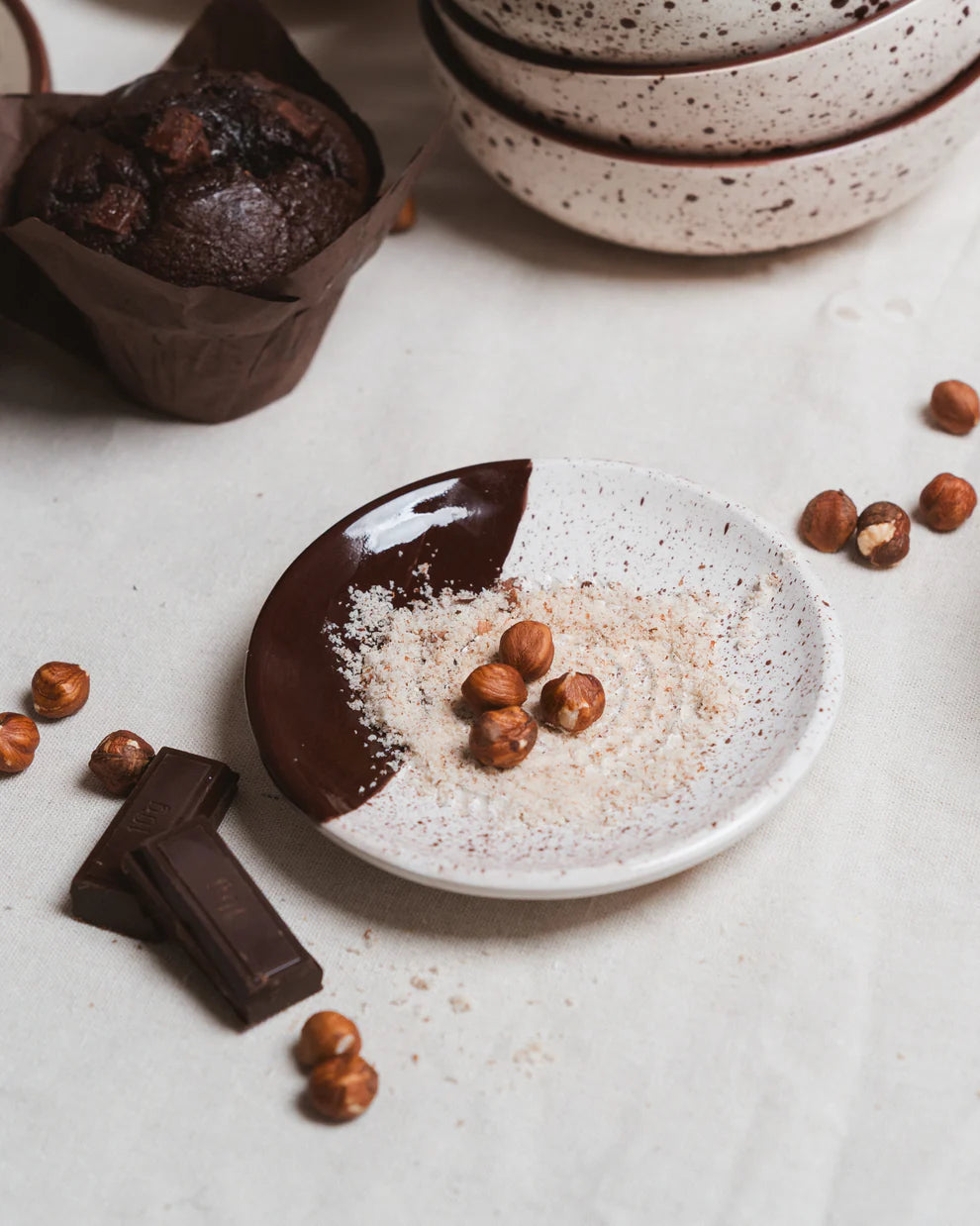 Tierra Cocida Small Ceramic Garlic Grater Plate - Brownie