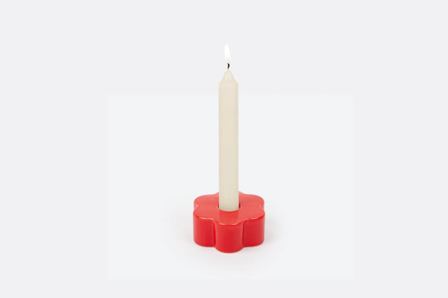 DOIY Daisy Candle Holder in Red