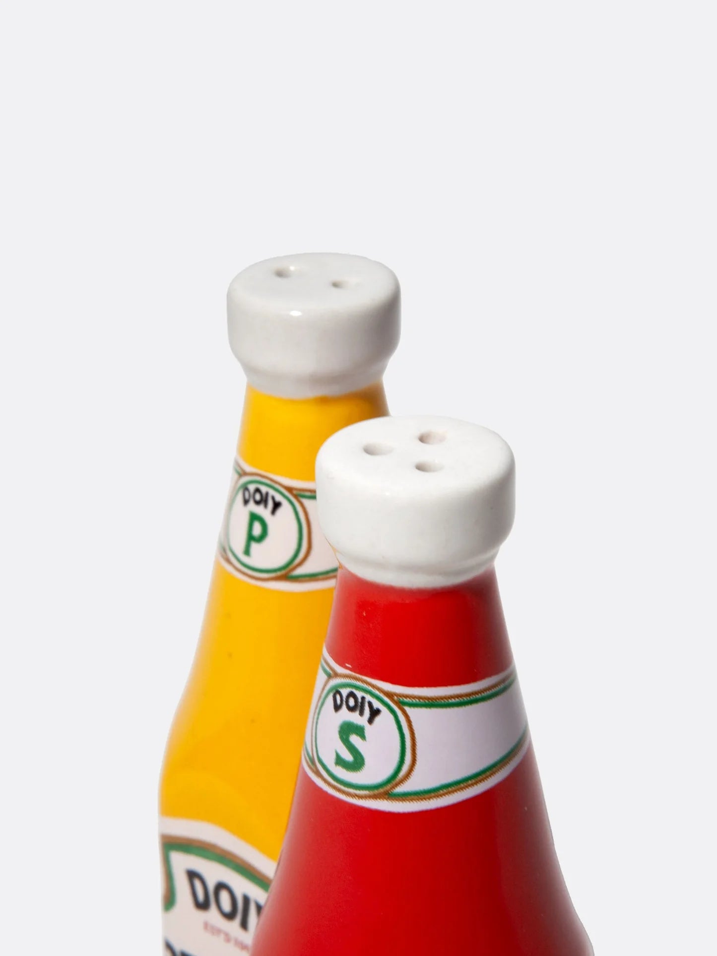 DOIY Corner Shop Salt and Pepper Shakers Ketchup & Mustard