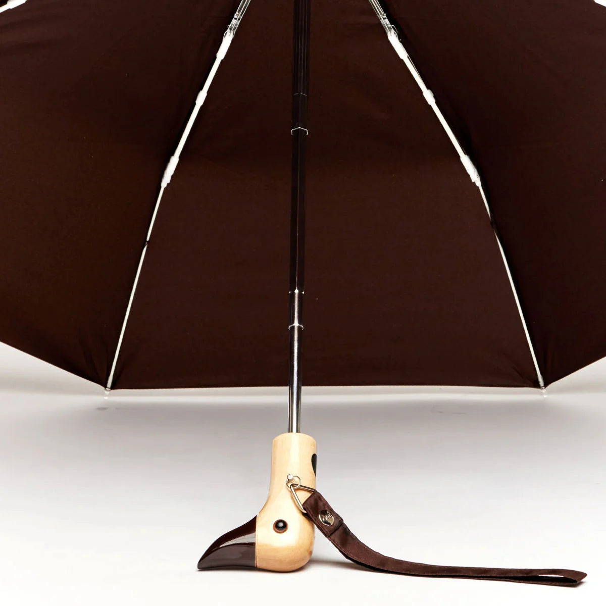 Original Duckhead Signature Compact Umbrella in Brown