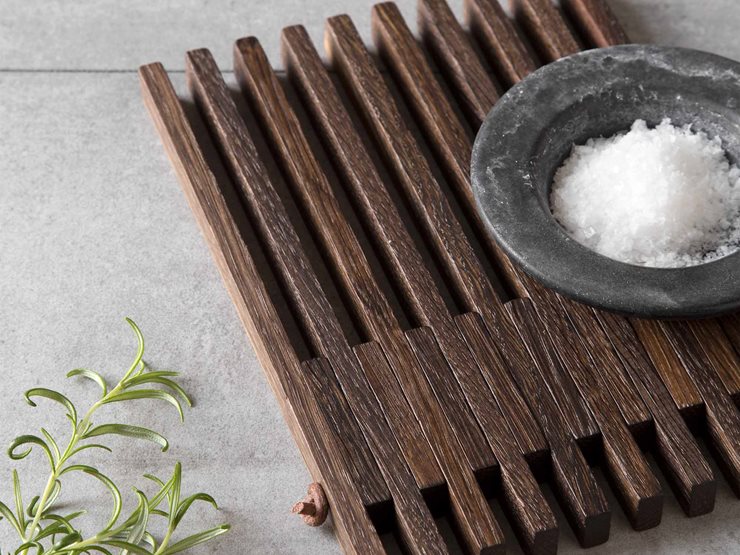 Table Frame Trivet - Black Oak