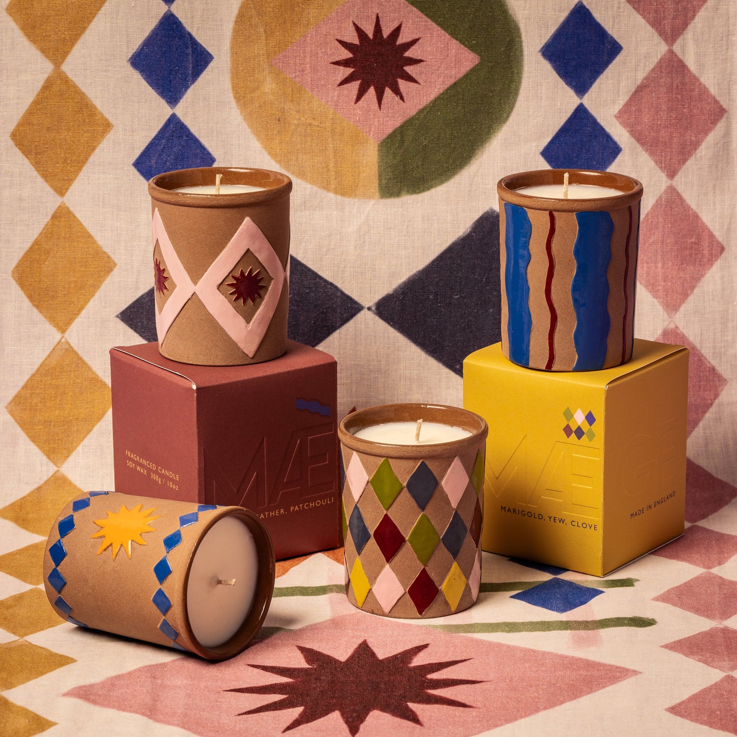 Maegen Good Candle - Pink / Star - Peony Tuberose