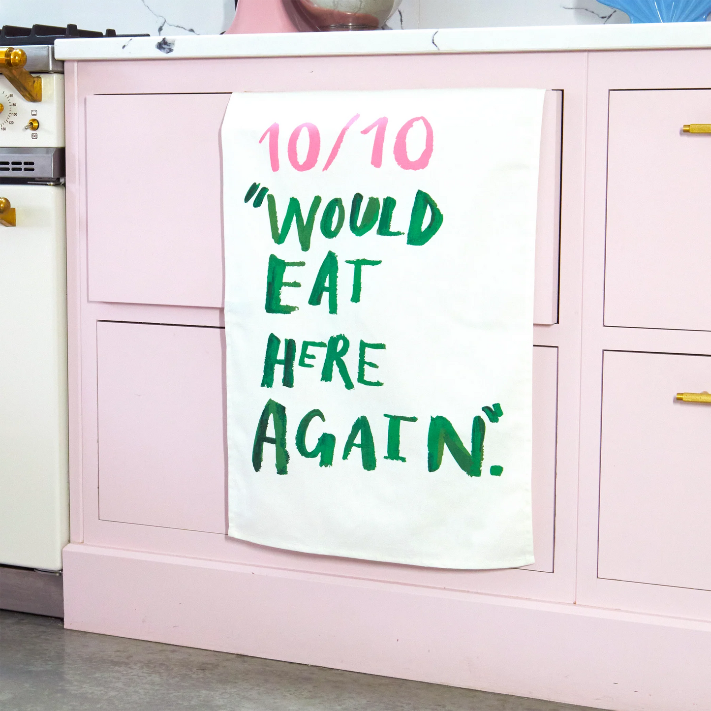 Eleanor Bowmer 10/10 Would Eat Here Again Tea Towel