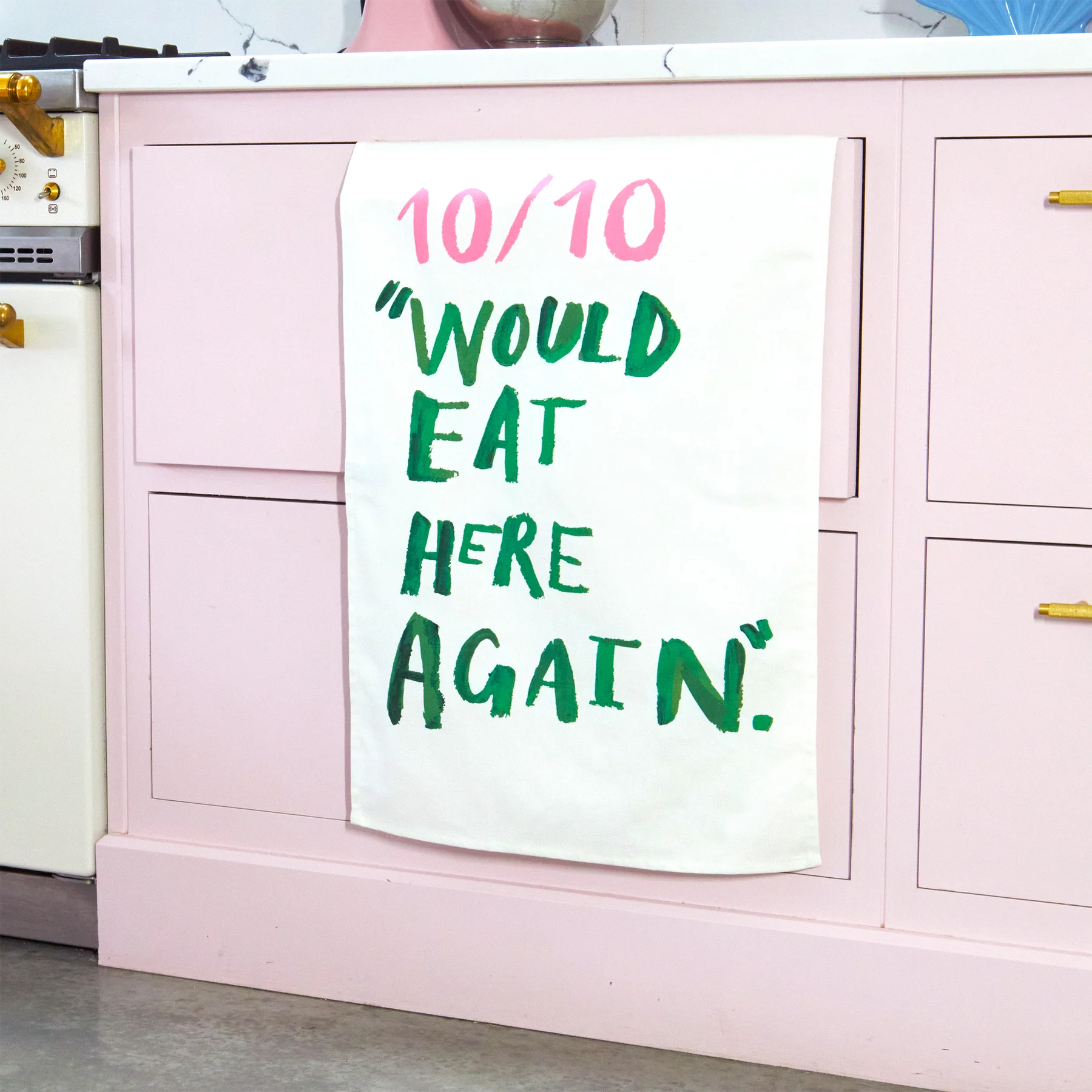Eleanor Bowmer 10/10 Would Eat Here Again Tea Towel
