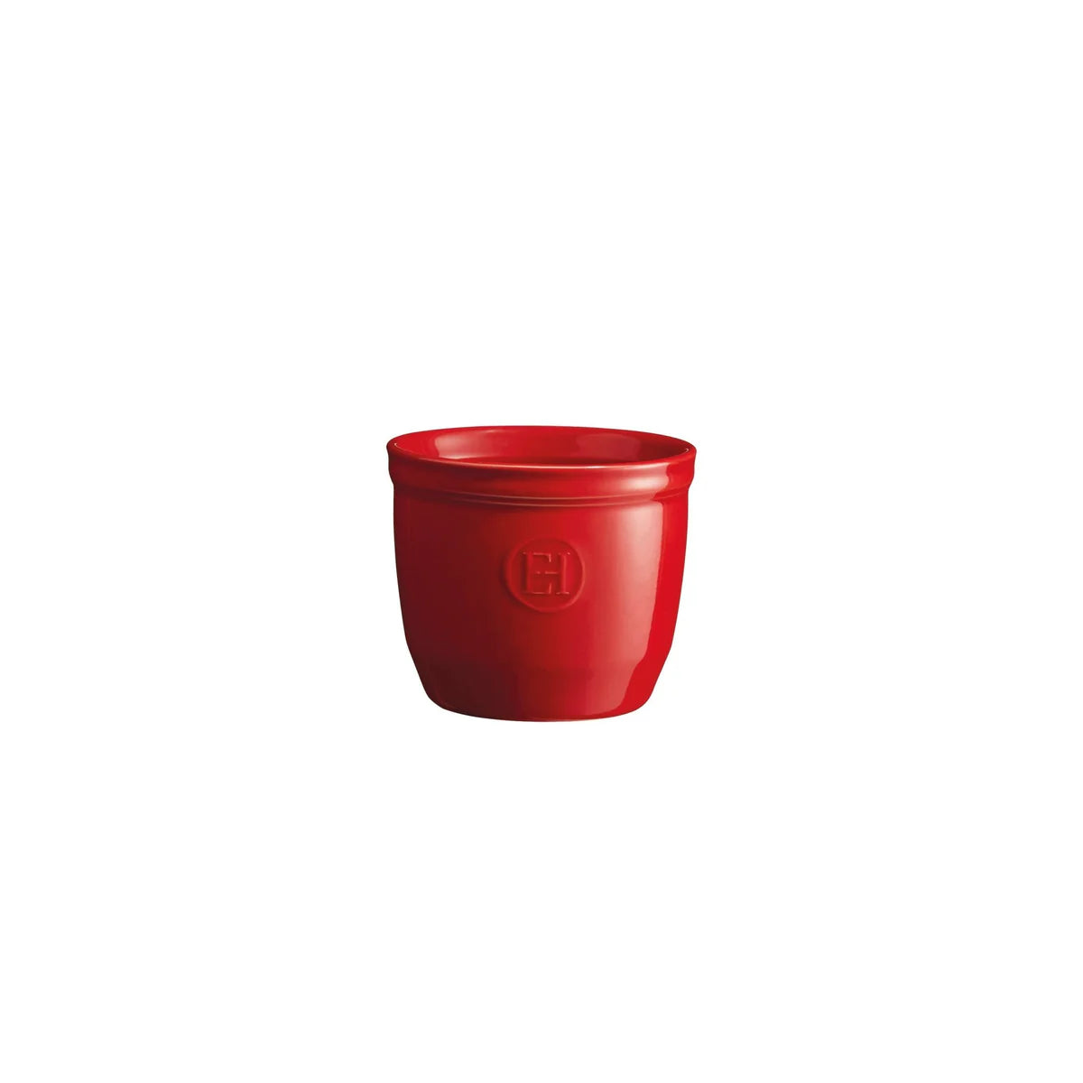 Red cup with a logo on a white background
