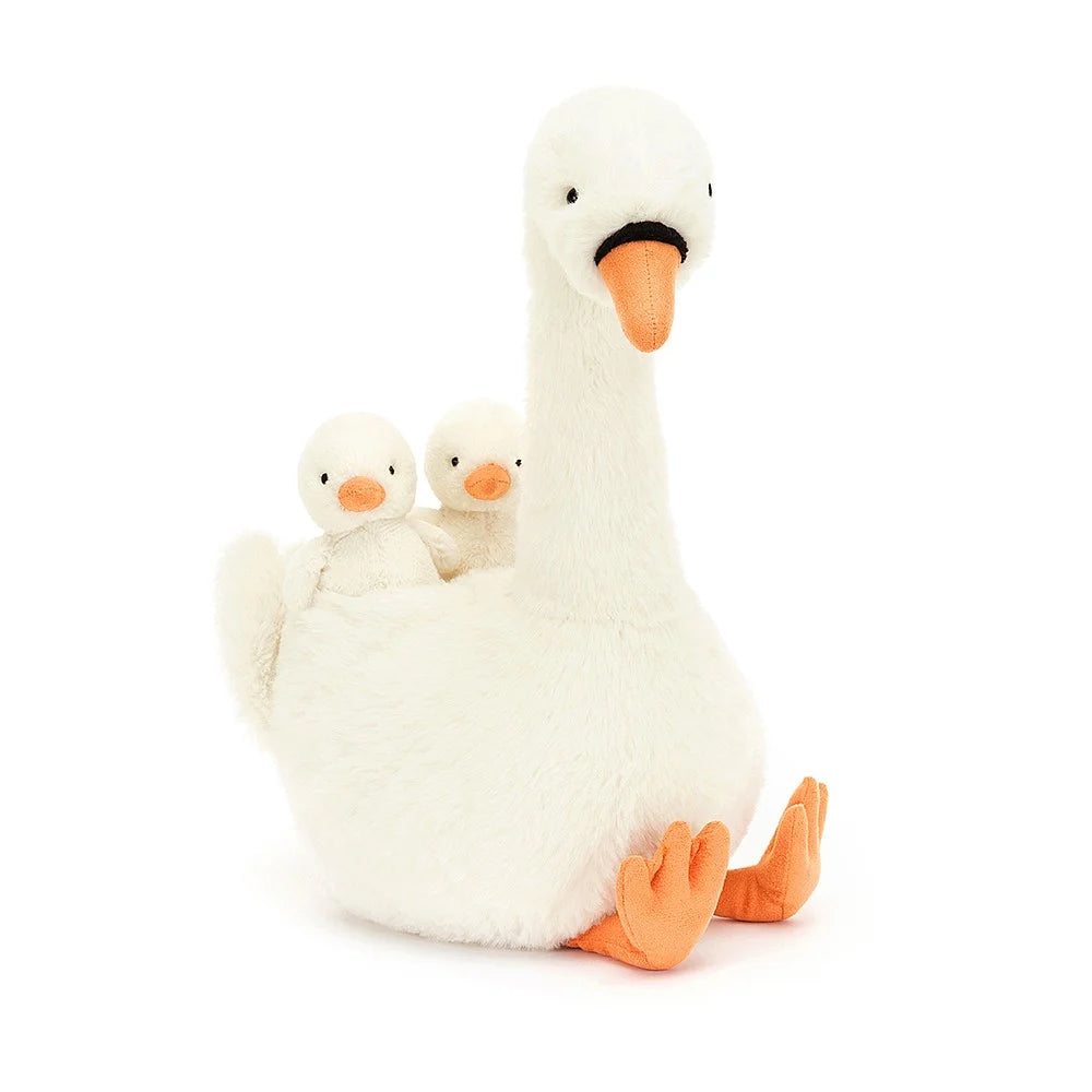 Jellycat Featherful swan soft toy 