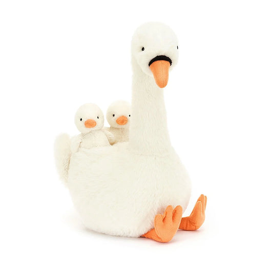 Jellycat Featherful swan soft toy 