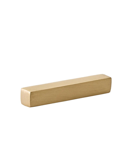 Rectangular wooden block on a white background