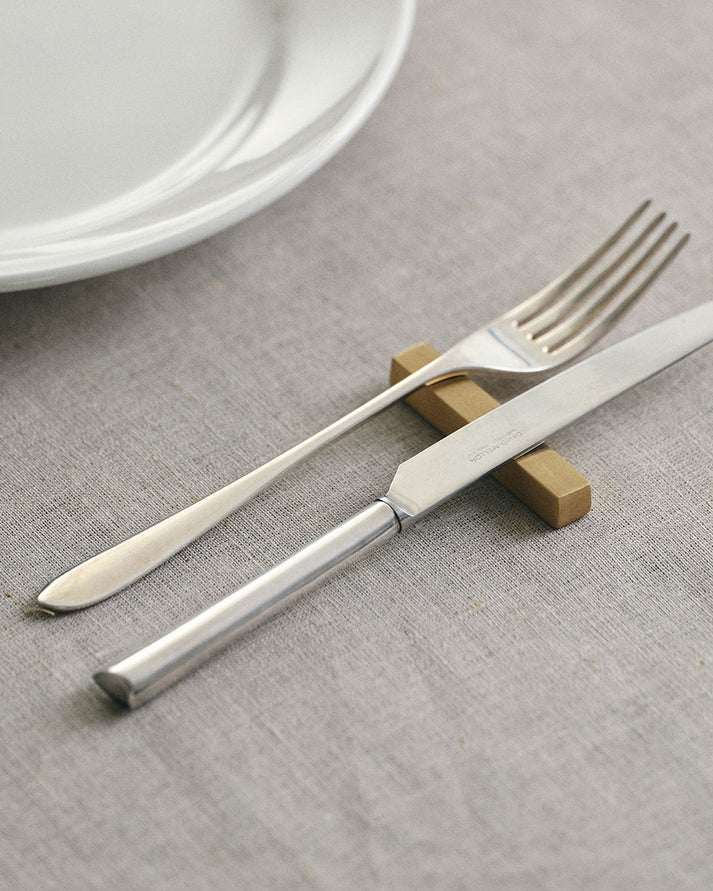 Fog Linen Brass Cutlery / Chopstick Rest - Square