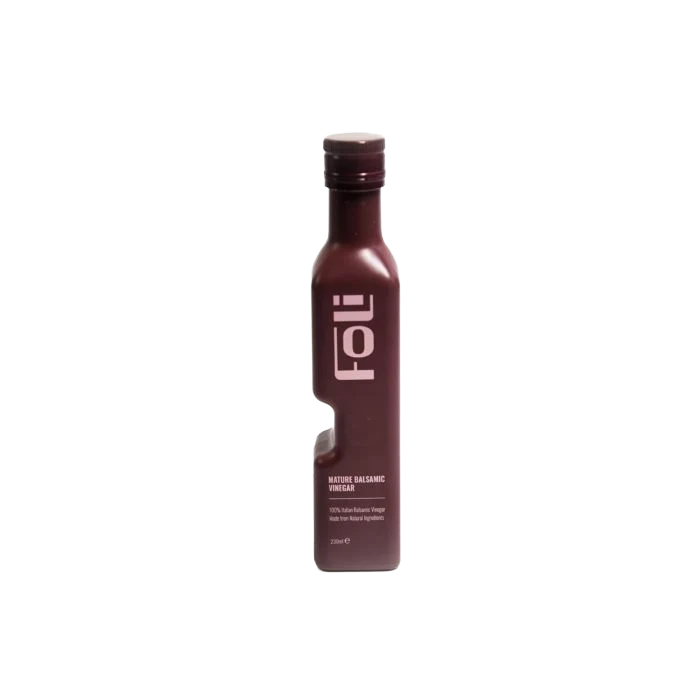 FOLI Premium Mature Balsamic Vinegar on a white background