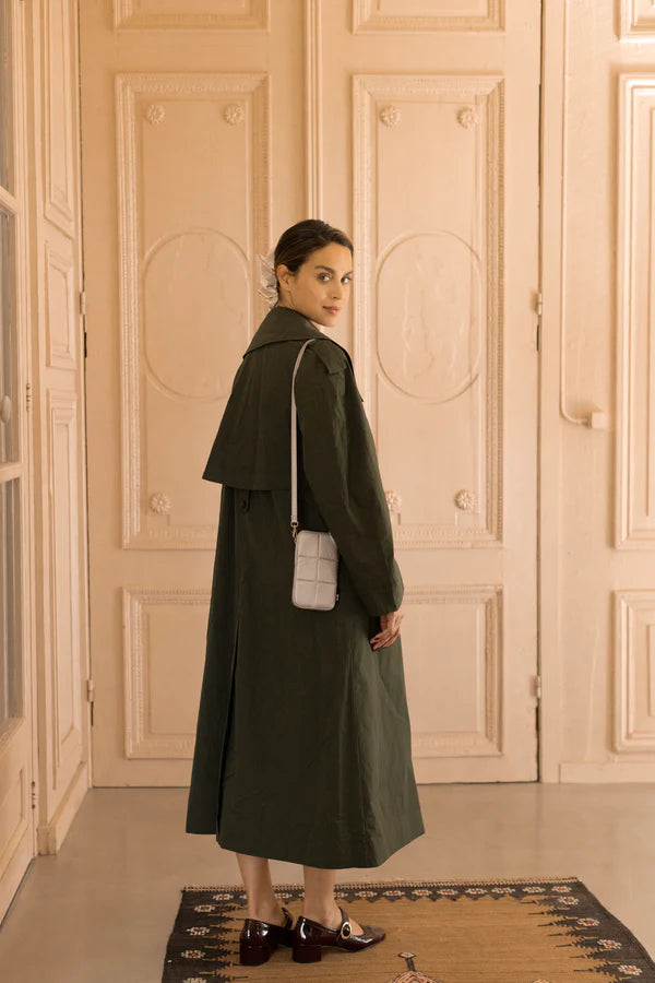 Tinne And Mia Luce Puffy Phone Pouch - Greige Gold