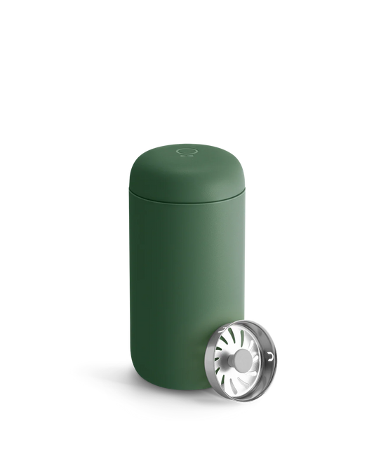 Fellow Carter Move Mug 12oz in Cargo Green colour on a white background 
