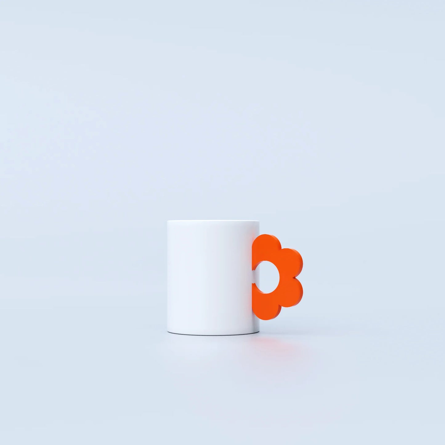 Fluid Market Ceramic Orange Flower Mug