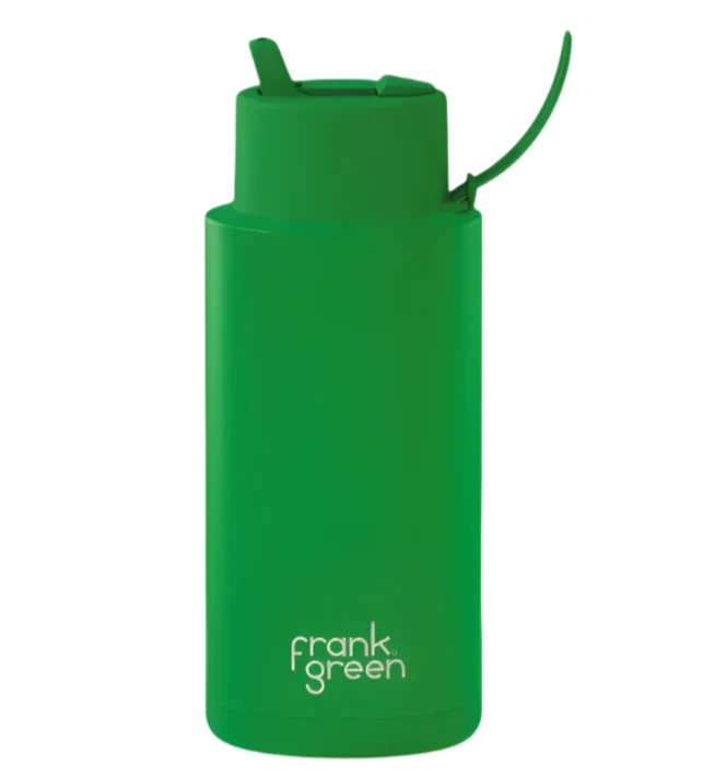 Frank Green Ceramic Reusable Bottle 1L in Evergreen