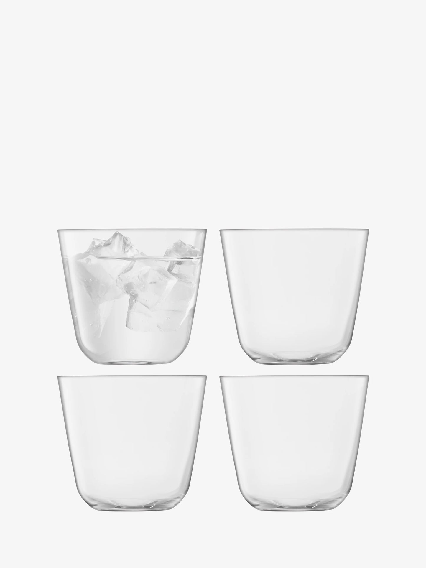 LSA Arc Tumbler 260ml Set of 4 - Clear