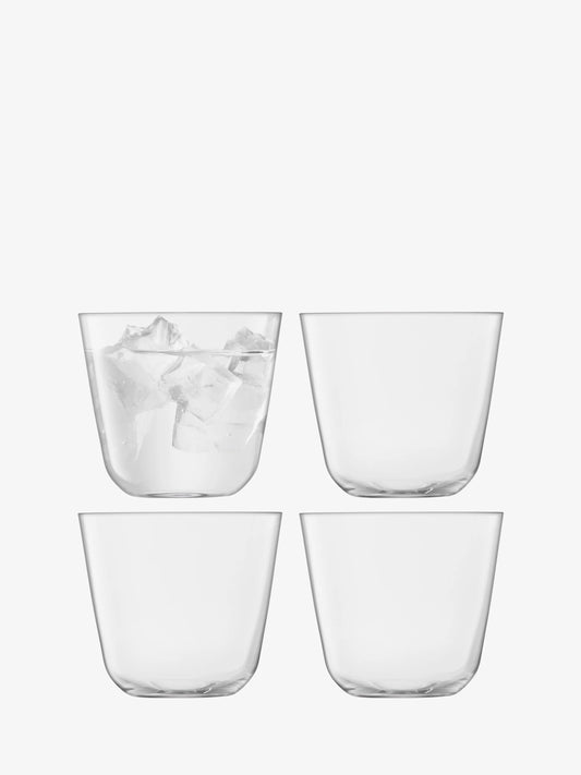 LSA Arc Tumbler 260ml Set of 4 - Clear