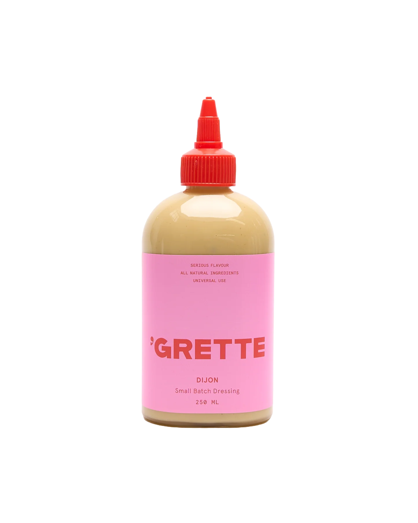 Grette Original Dijon Dressing in a pink packaging on a white background 