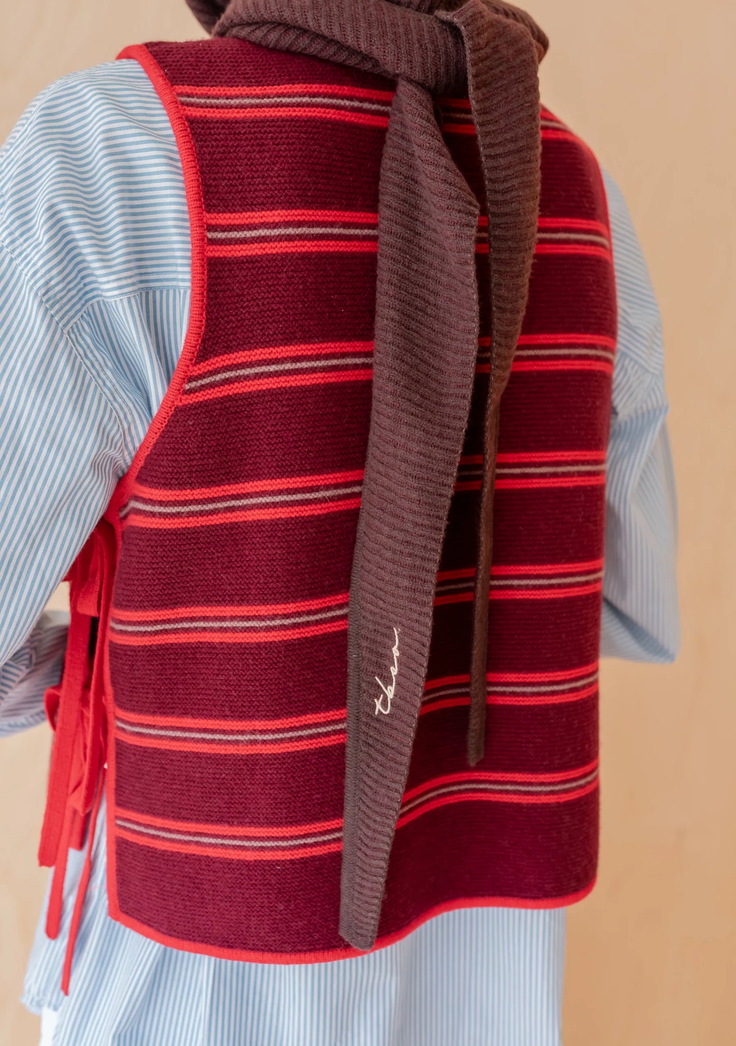 TBCo Merino Wool Hood - Brown Two-Tone