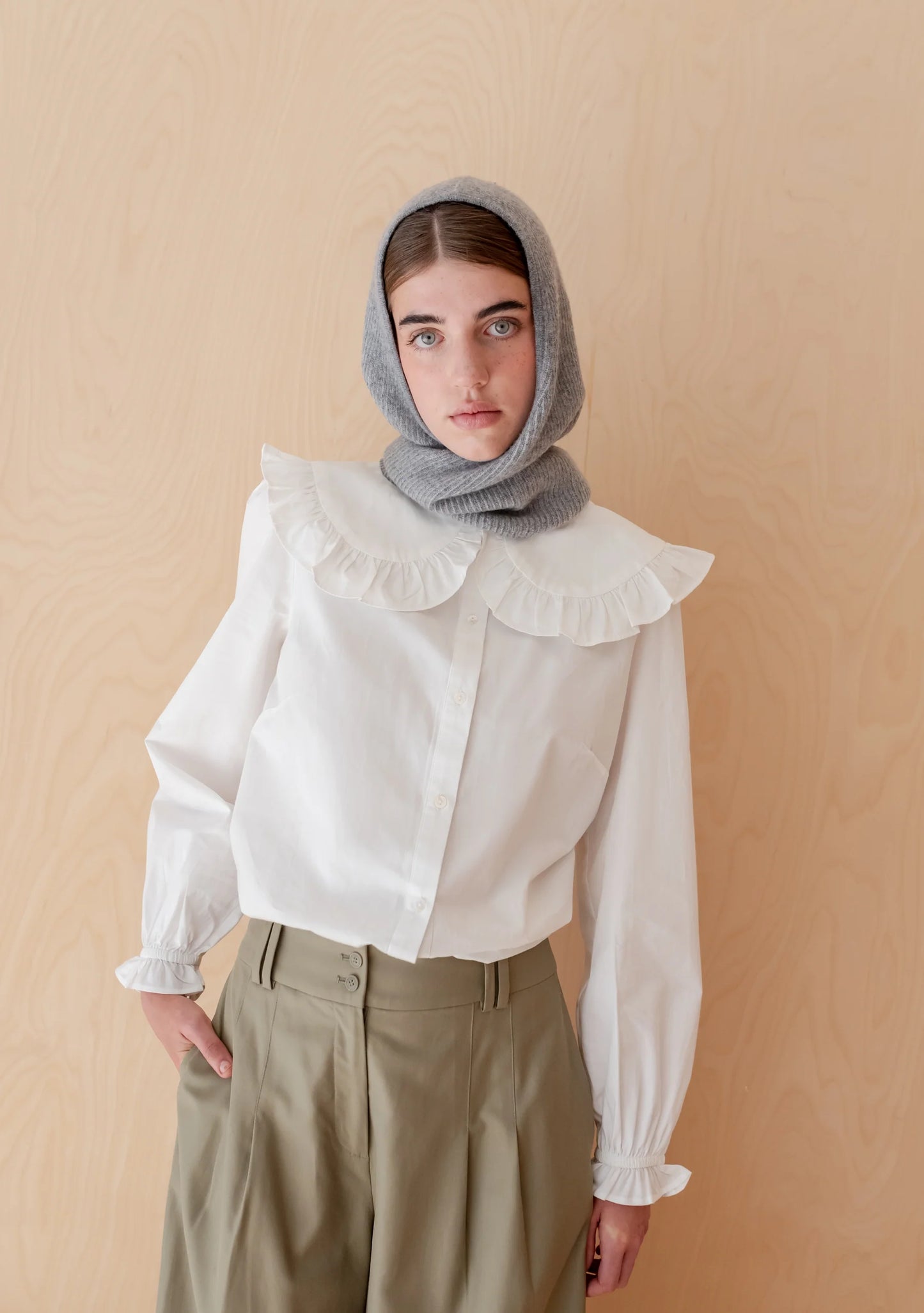 TBCo Merino Wool Hood - Grey Two-Tone