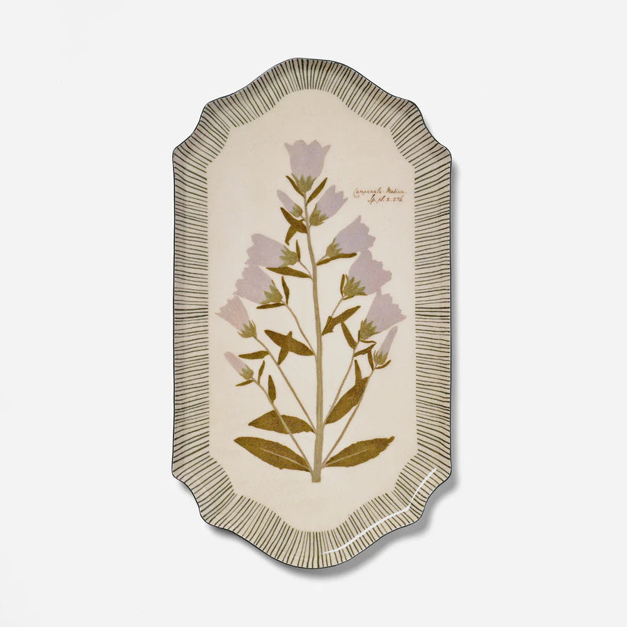 Roomytown Shaped Edge Enamel Tray – Campanula Bellflower