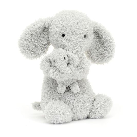 jellycat huddles grey elephant soft toy