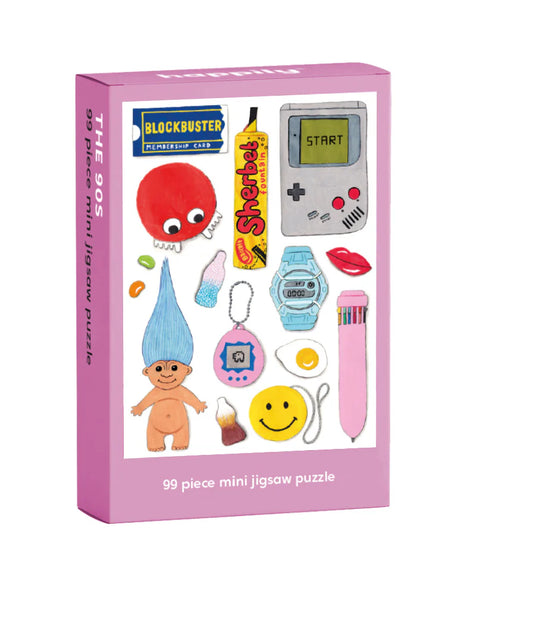 Happily RETRO 90's - 99 Piece Mini Jigsaw Puzzle