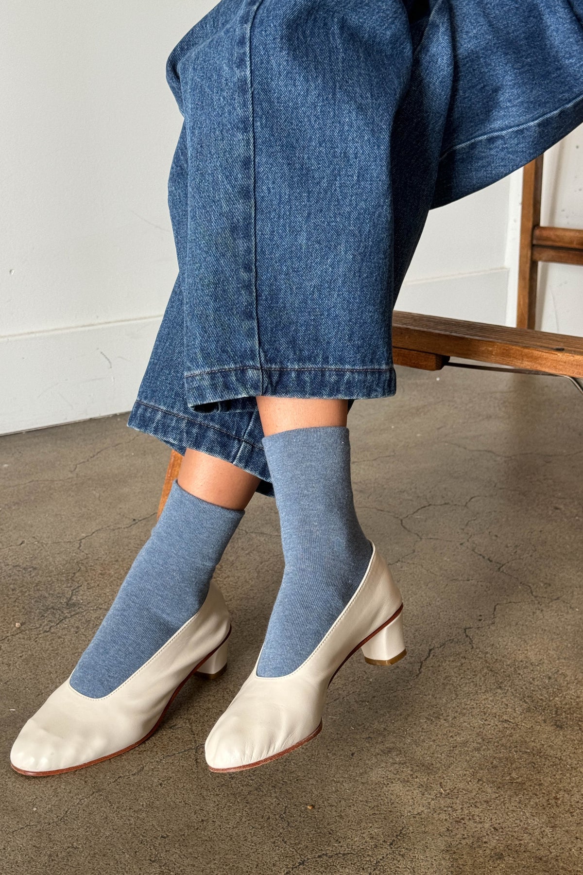 Le Bon Shoppe Sneaker Socks Denim
