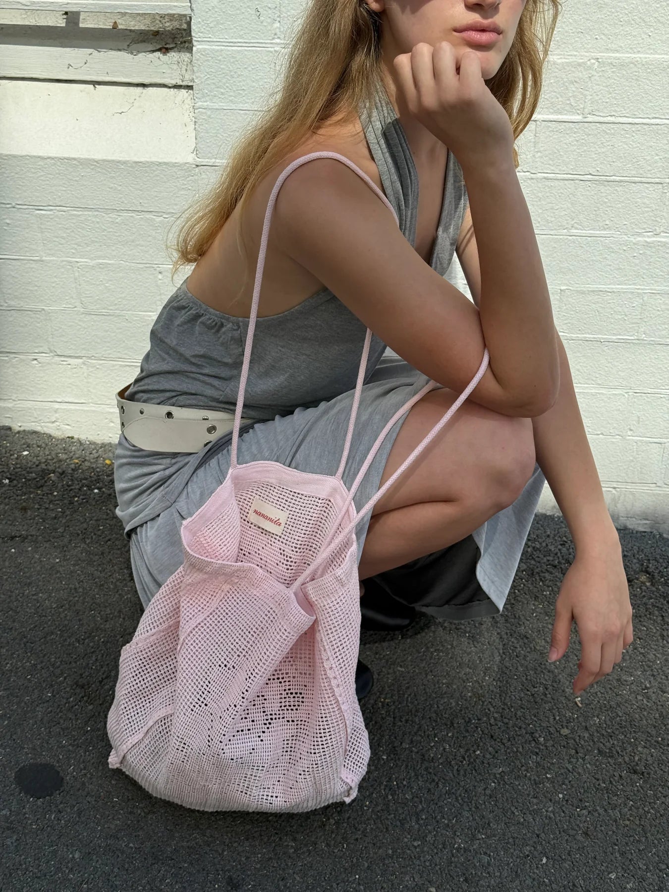 NANANITA Rose Crochet Bag - Petal