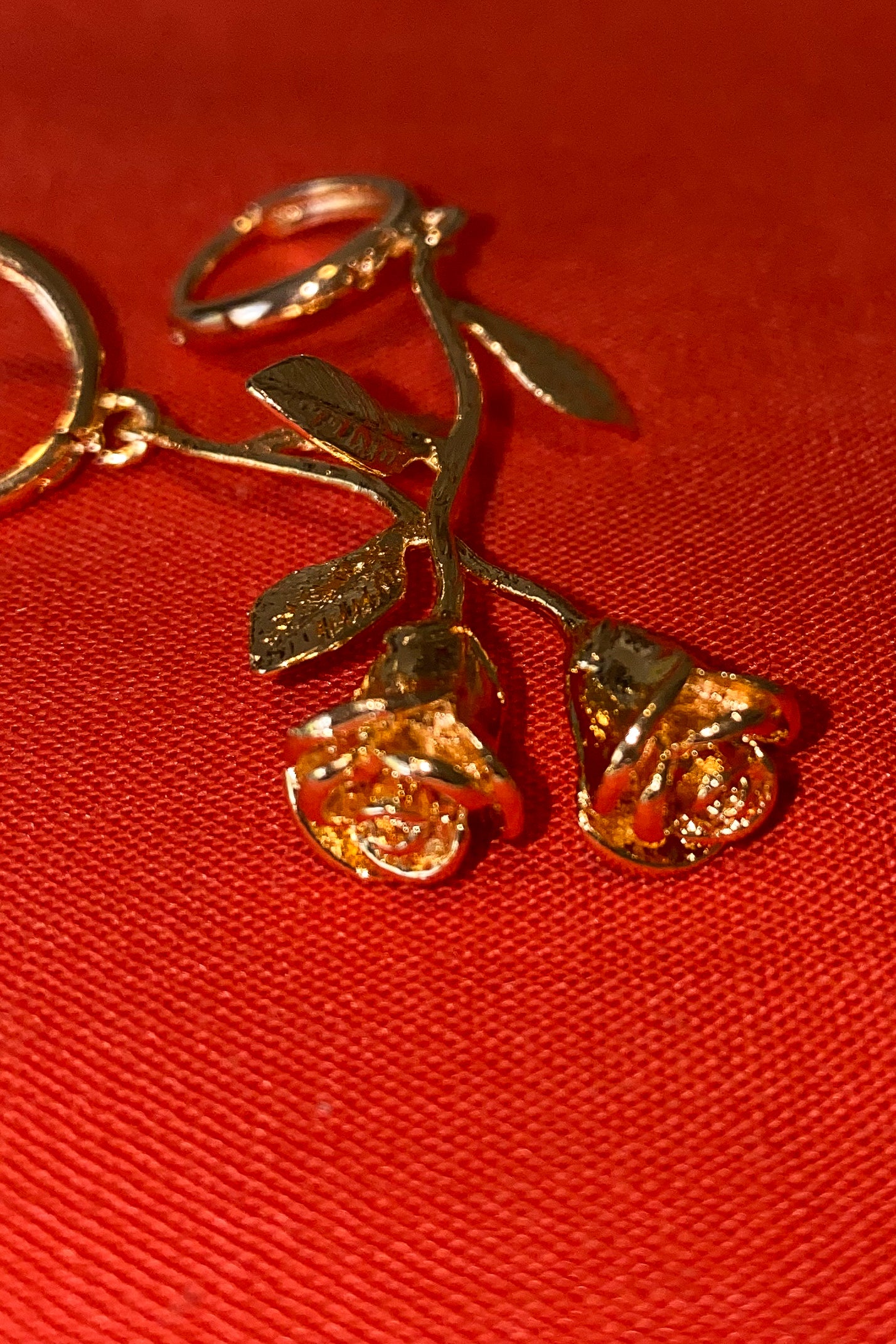 Blóma! Gold Rose Mini Hoop Earrings