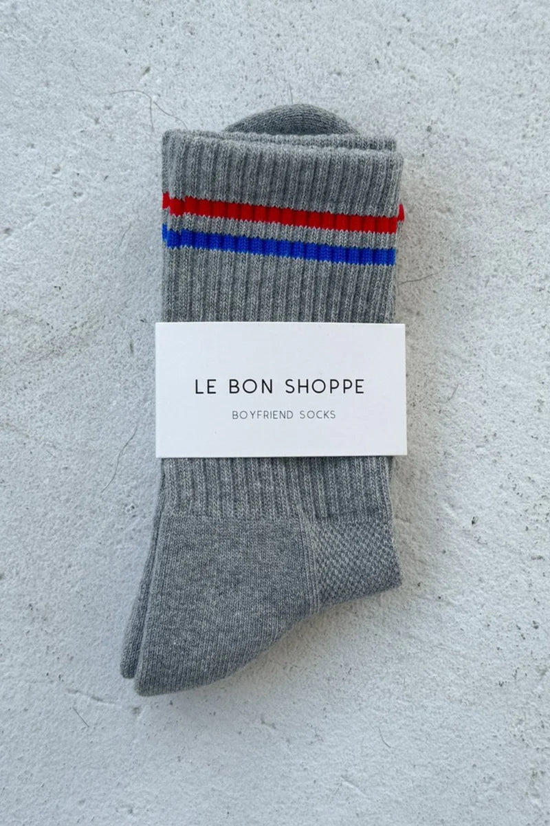 Le Bon Shoppe Boyfirend Socks - True Grey