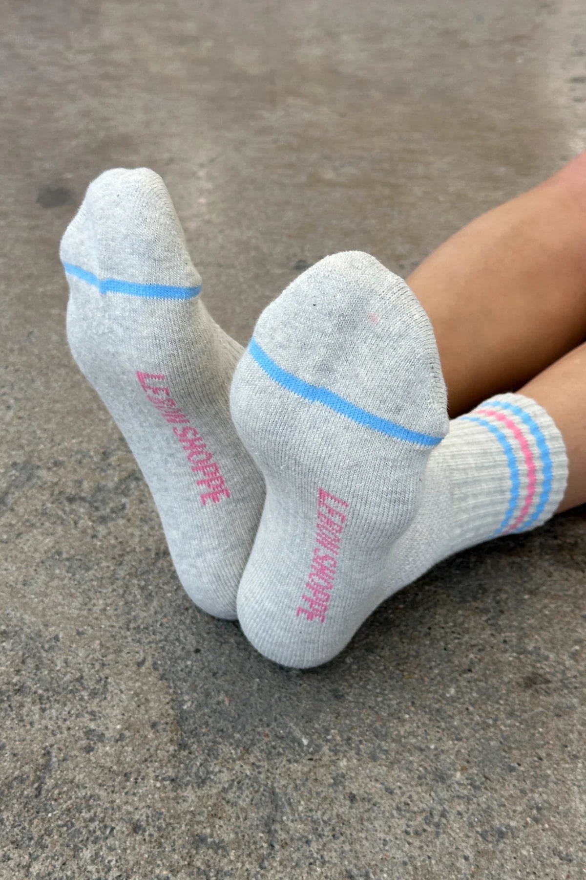 Le Bon Shoppe Girlfriend Socks - Bright Grey