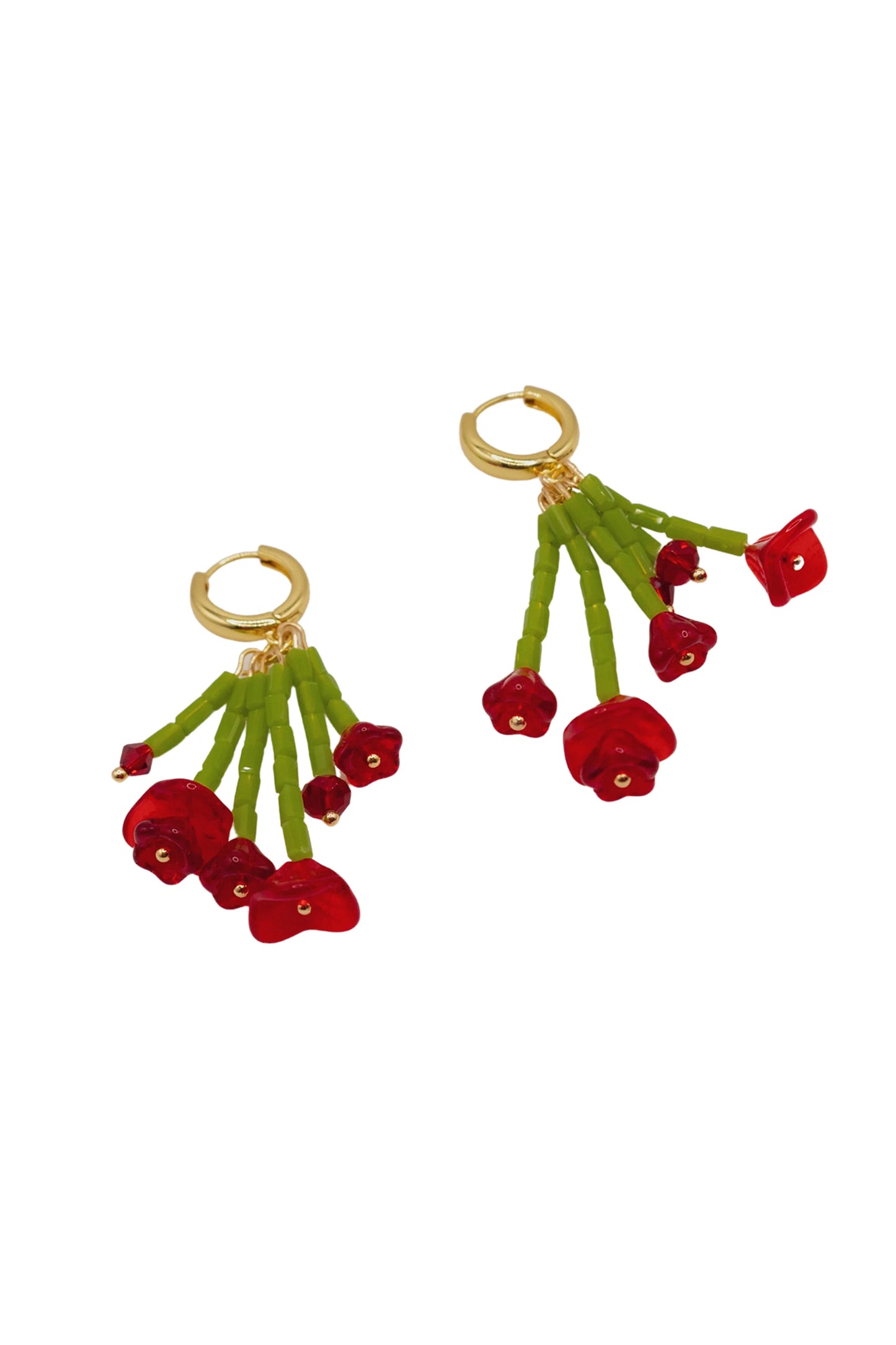 Blóma! Rossa Bouquet Mini Hoop Earrings