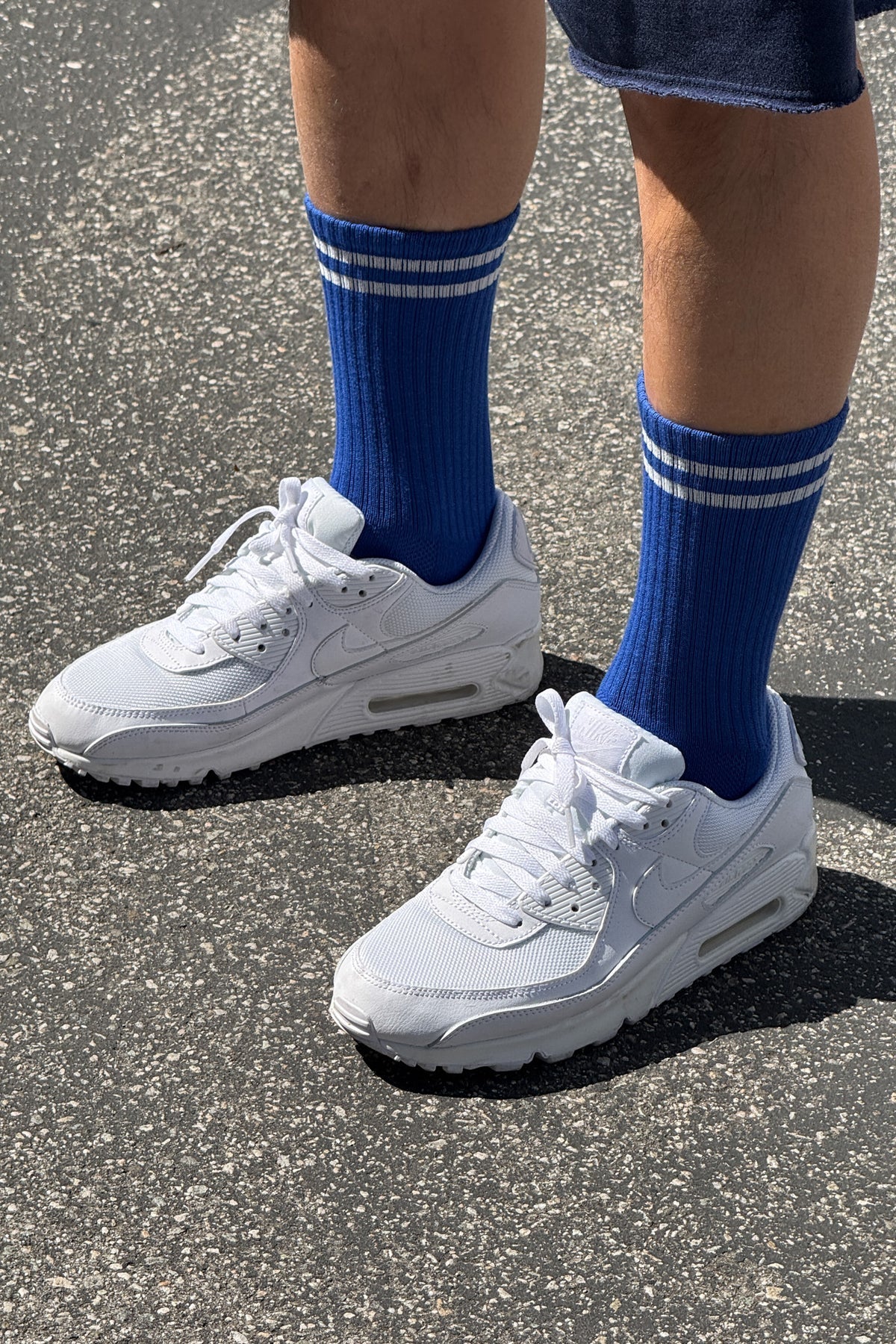 Le Bon Shoppe Extended Boyfriend Socks - Cobalt