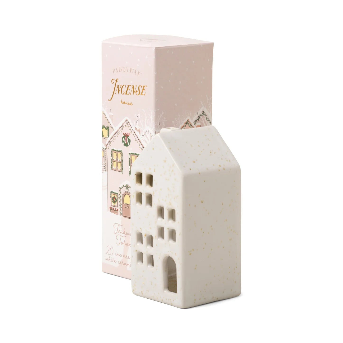 Paddywax Ceramic Village Incense Holders  - White House