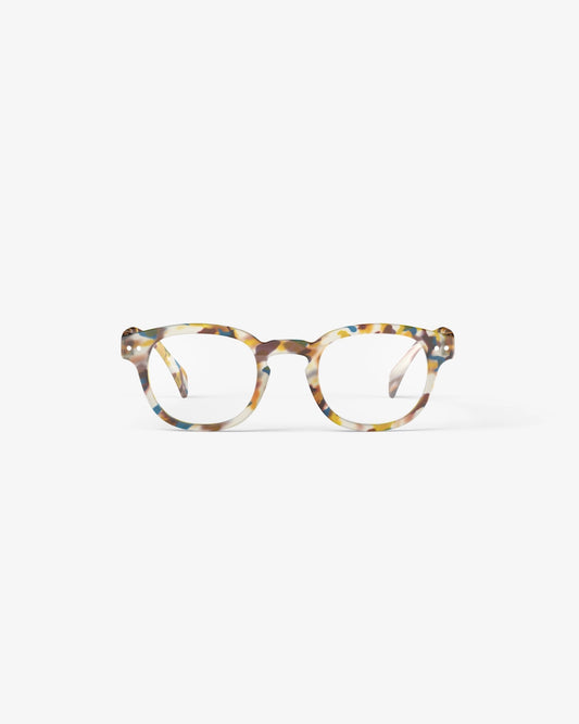 IZIPIZI Reading Glasses #C in Blue Tortoise pattern