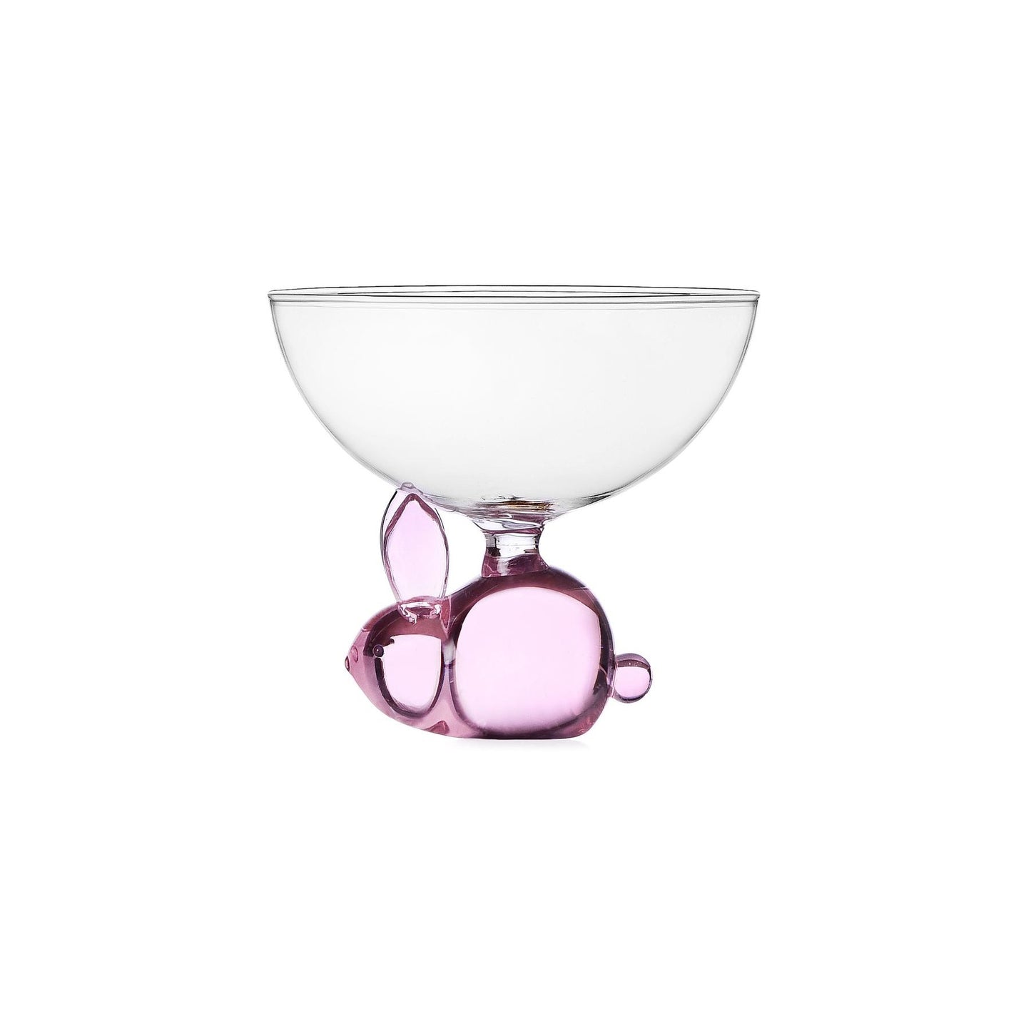 Ichendorf Glass Pink Rabbit Bowl