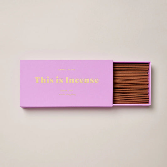 Gentle Habits This Is Incense Purple Box with Incenses on a white background 