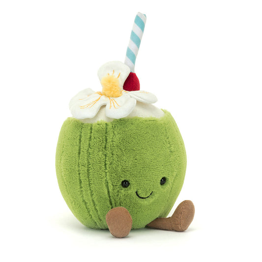 Jellycat Amuseables Aruba Green Coconut Soft Toy 