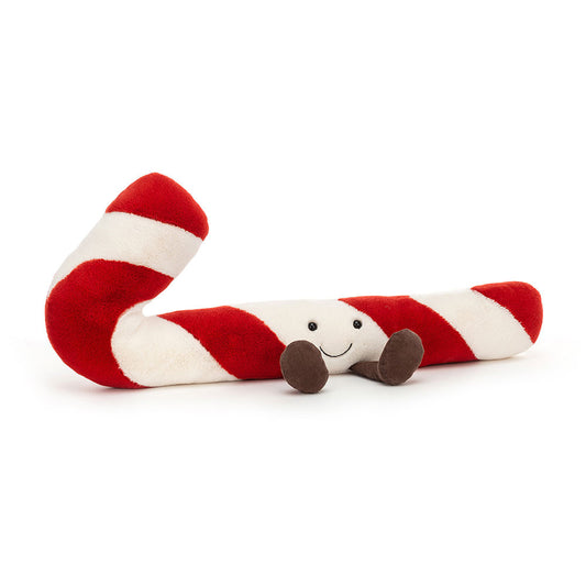 Jellycat Red/White Candy Cane Soft Toy in size Medium.