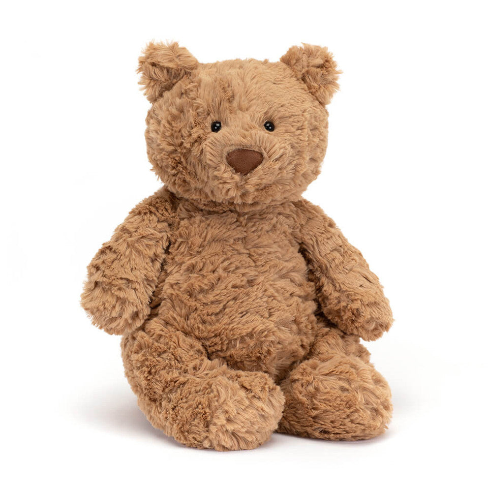 Jellycat Bartholomew Medium Bear on white background 