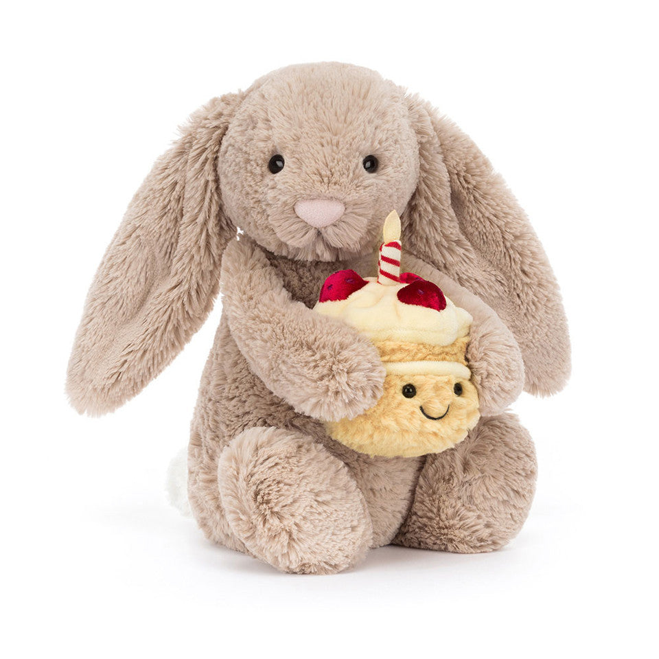 Jellycat Bashful Beige Bunny Birthday soft toy