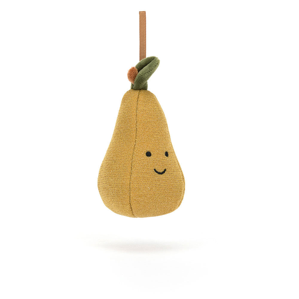 Jellycat Festive Folly Pear Christmas Tree Decoration 