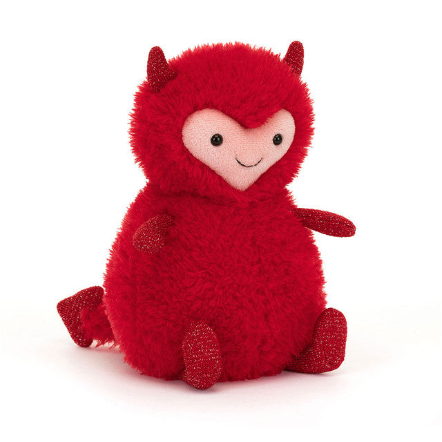 Jellycat red and furry Hugg McSnugg soft toy 